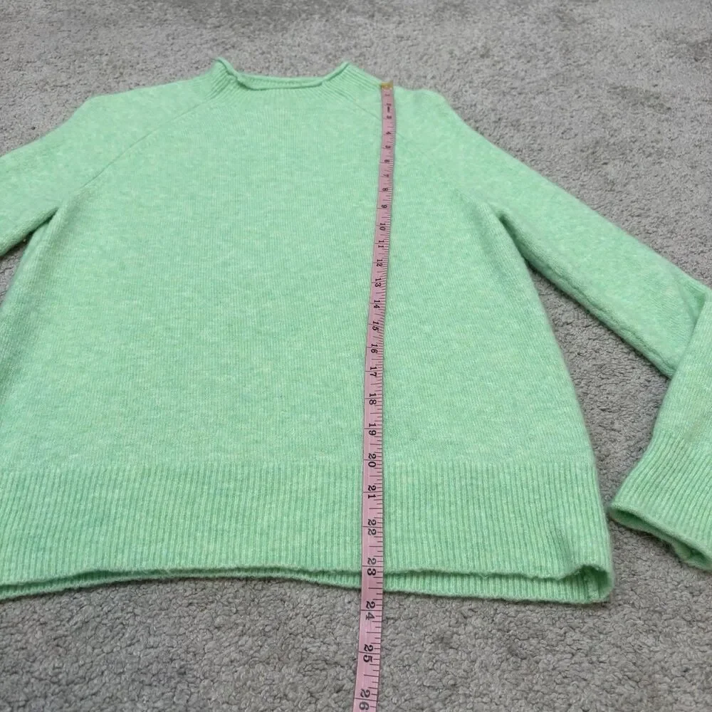 J. Crew Rollneck Sweater Super Soft Yarn Green Size XXS Wool Alpaca Blend